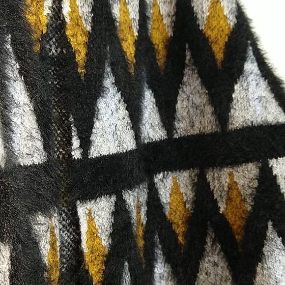 New Direction Silver Heather Chevron Cardigan Mom Sweater - Picture 7 of 11